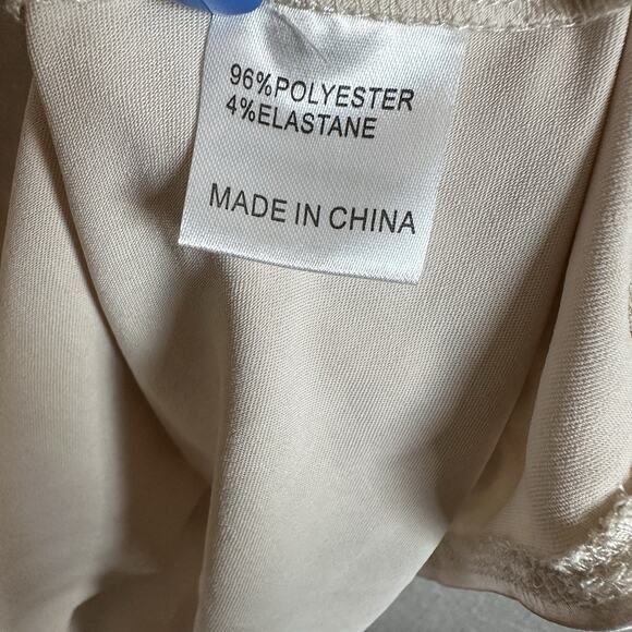 Princess Polly Mini Dress M/8 Cream Split Bell Sleeves Boho Retro Fairy Ditzy - Picture 6 of 9